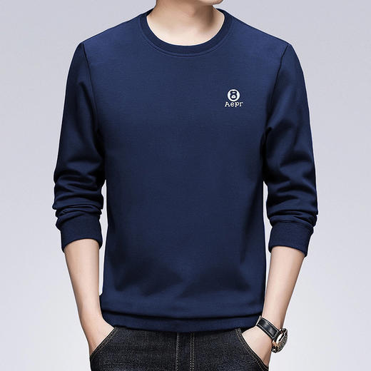 【一口价】【新款DX】大依优型大码圆领印花卫衣长袖加肥加大休闲运动上衣男打底衫胖子300斤 商品图0