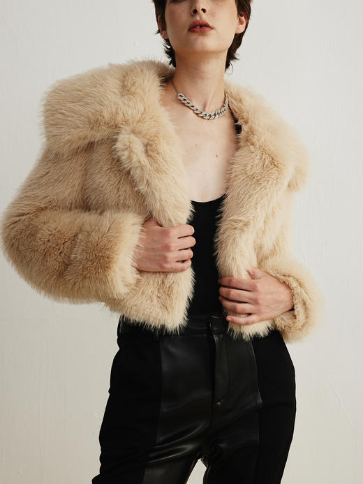 SIJIA｜米驼色短皮草 [ AW2353 ] 商品图0