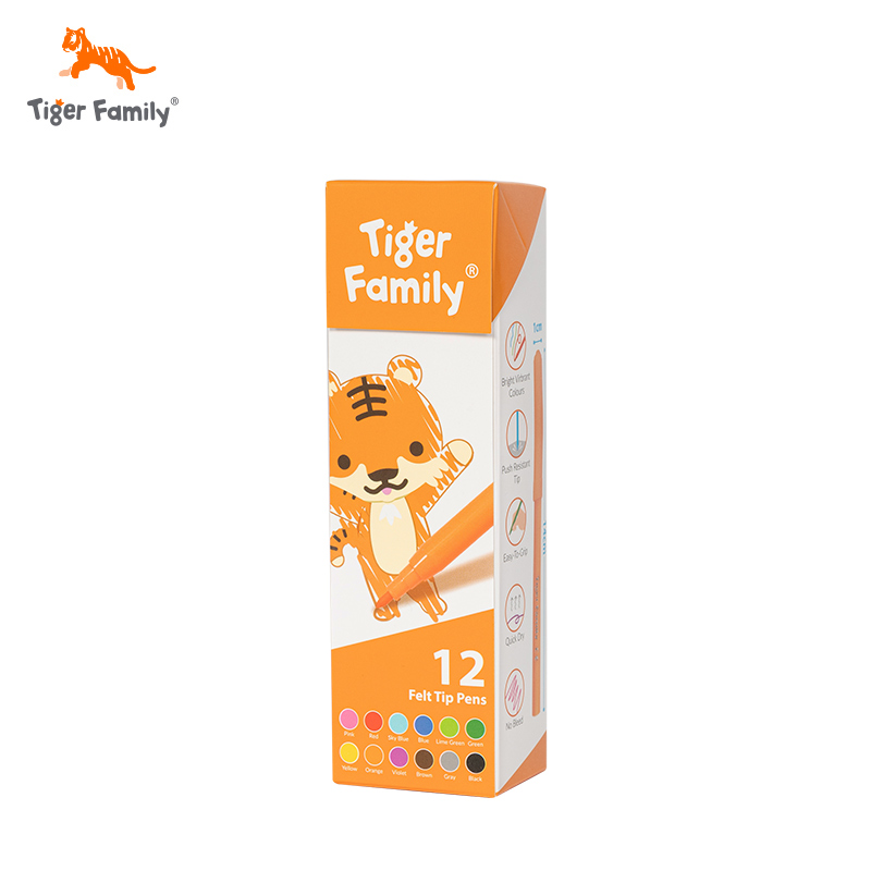 Tiger Family 12色马克笔套装  - 12色马克笔套装  海洋小程序专属兑换 非商品质量问题不可退换 请提前知悉