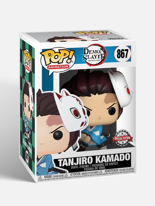 Funko POP! Demon Slayer TanjiroW/Mask 日漫鬼灭之刃灶门炭治郎面具限定款手办摆件 49632 商品图4