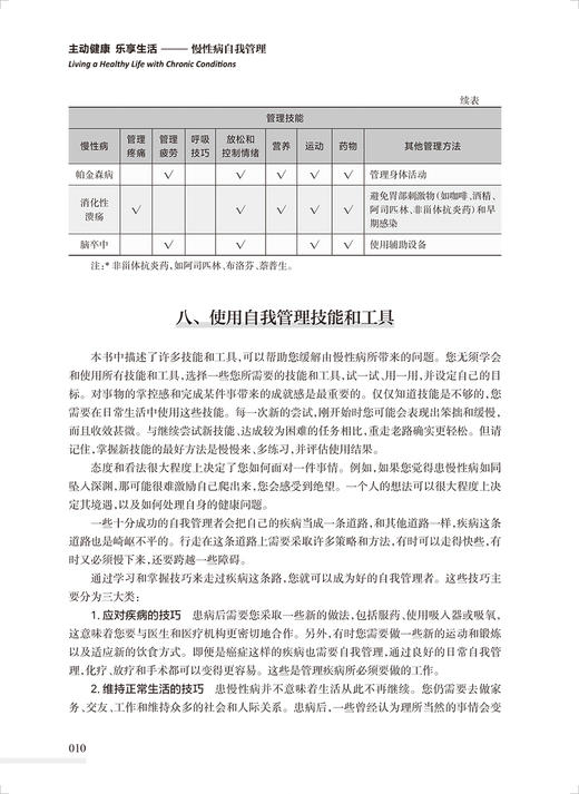 主动健康 乐享生活 慢性病自我管理 第五5版 董建群主译 自我管理常见症状情绪技巧 与人交流 治疗方案药物管理 人民卫生出版社 商品图4