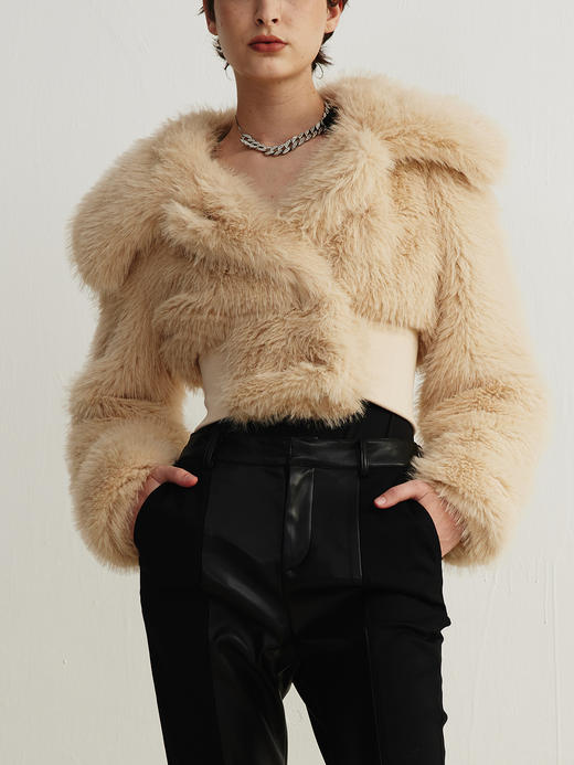 SIJIA｜米驼色短皮草 [ AW2353 ] 商品图3