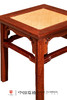 红桥红  家具严选  缅甸花梨（大果紫檀）【38瓜棱腿 方凳 藤面】 商品缩略图2