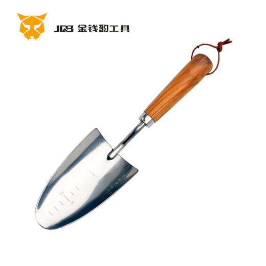 木柄不锈钢花铲（宽） 商品图0