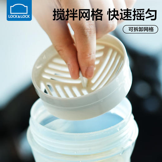 乐扣乐扣 运动水杯健身男学生直饮杯夏季塑料杯蛋白粉杯子耐高温随行摇摇杯 商品图2