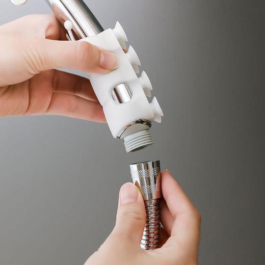 「3个装！9.9元包邮」花洒吸盘 软胶免打孔通用支架浴室淋浴莲蓬喷头居家日用吸附固定器底座 商品图2