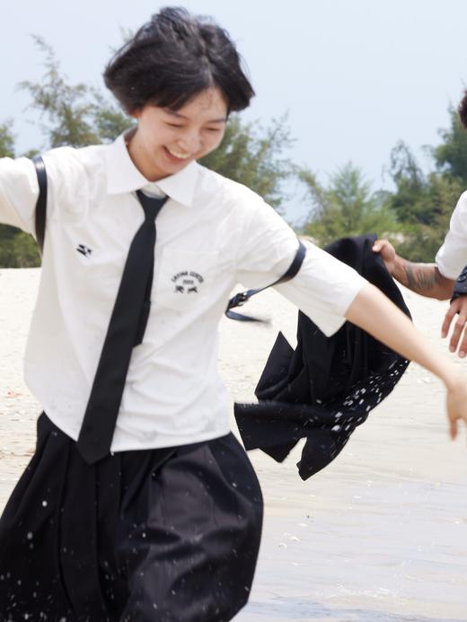 CryingCenter 学院制服系列女士短款衬衫纯棉舒适 哭喊中心 商品图2