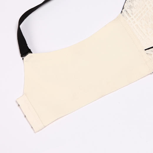 都市丽人自然舒适B杯适穿蕾丝内衣薄款3/4杯常规文胸树脂胶圈三排扣新年本命年红品LB32M5 商品图8