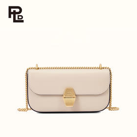 保兰德PLD东方雅奢贝壳系列翻盖1号头层牛皮单肩斜挎手提包通勤必备女包