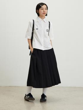 CryingCenter 学院制服系列过膝百褶制服裙秋冬 哭喊中心