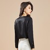 百姿基础款衬衣女装2022秋季新款纯色套头上衣通勤都市风长袖衬衫 商品缩略图3