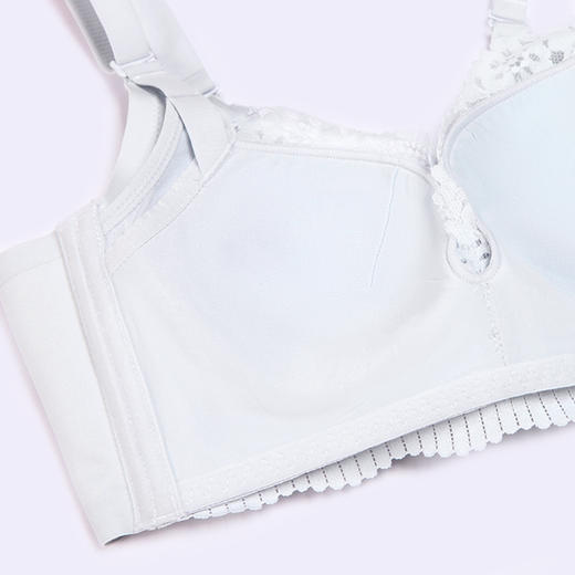 都市丽人聚拢升杯B杯适穿舒适更聚拢蕾丝内衣薄款3/4杯常规文胸树脂胶圈四排扣新年本命年红品YB32A6 商品图5