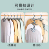 「10个装！9.9元包邮」无痕宽肩衣架 居家日用防滑衣服架成人塑料衣裤挂架收纳整理宿舍学生衣撑子 商品缩略图3