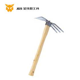 木柄碳钢两用锄耙