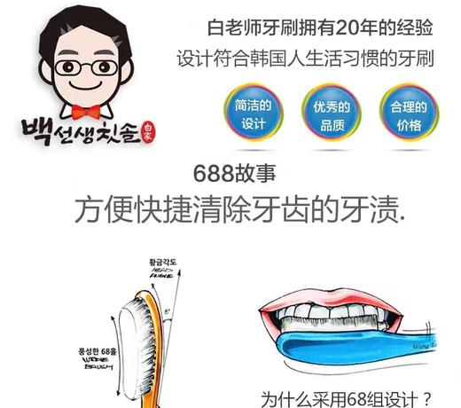 牙刷韩国王打牙刷 商品图3