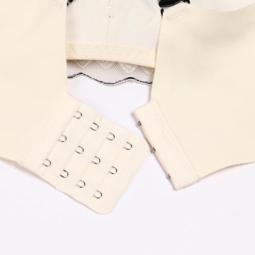 都市丽人自然舒适B杯适穿蕾丝内衣薄款3/4杯常规文胸树脂胶圈三排扣新年本命年红品LB32M5 商品图9