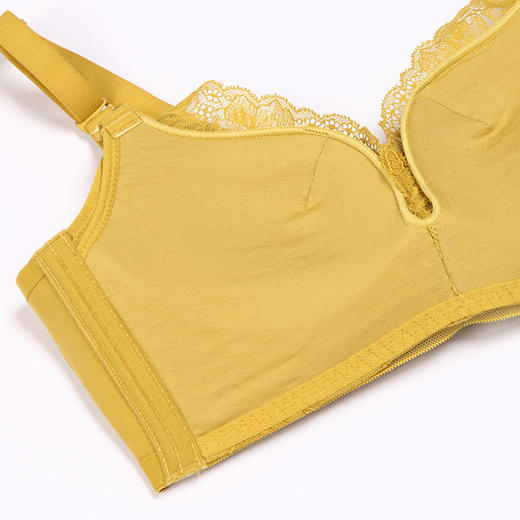 都市丽人聚拢升杯B杯适穿舒适更聚拢蕾丝内衣中厚款3/4杯常规文胸树脂胶圈四排扣YB31A6 商品图5