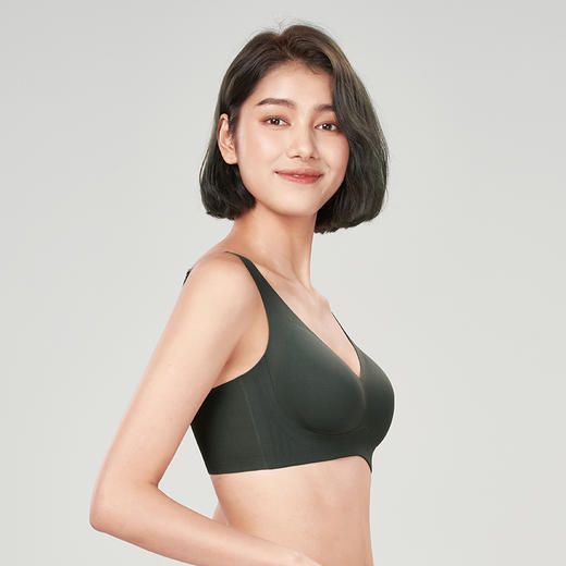 都市丽人Vbra泳布零感内衣薄款3/4杯无钢圈四排扣LB36N9 商品图2