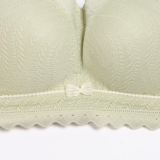 都市丽人自然舒适A杯适穿蕾丝内衣加厚款3/4杯常规文胸树脂胶圈三排扣LB31M5 商品图4