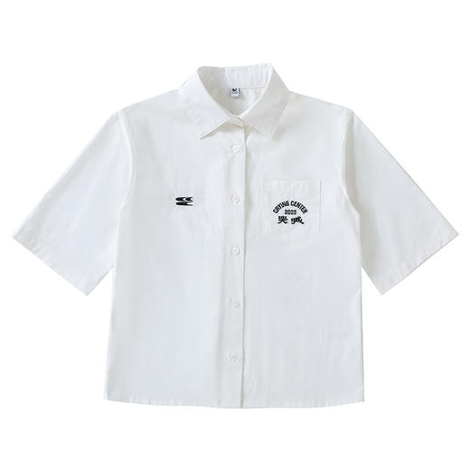 CryingCenter 学院制服系列女士短款衬衫纯棉舒适 哭喊中心 商品图3