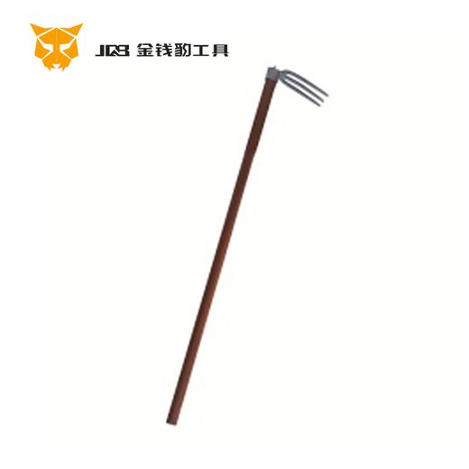 易園1.2米长木柄碳钢三齿锄 商品图0