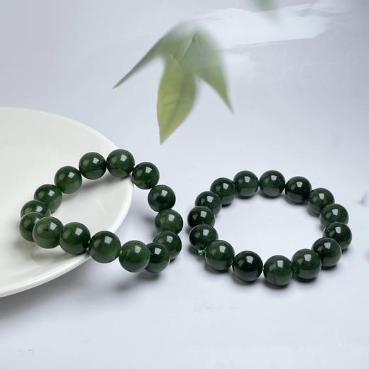 碧玉单圈手串-猕猴桃圆珠 商品图0