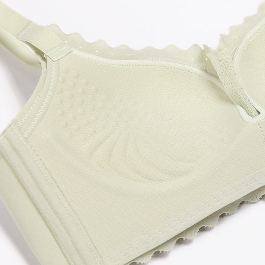 都市丽人自然舒适A杯适穿蕾丝内衣加厚款3/4杯常规文胸树脂胶圈三排扣LB31M5 商品图5