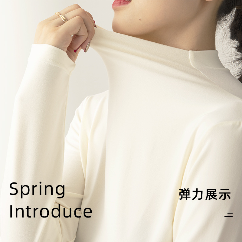 【两种领型 多色百搭】韩版高领打底衫 秋冬内搭修身 堆堆领 外穿打底 上衣长袖