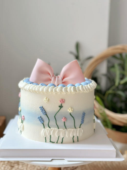 浪漫樱花色，蝴蝶结蛋糕。气质优雅 商品图2