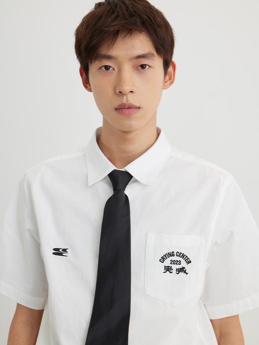 CryingCenter 学院制服系列男士刺绣衬衫合身 哭喊中心 商品图0