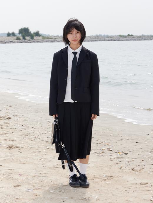 CryingCenter 学院制服系列女士西装短款修身正肩西装 哭喊中心 商品图0