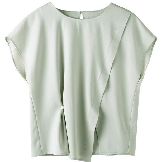 百姿 名媛小众气质无袖雪纺衫2023夏季新款圆领小衫上衣女231209 商品图1