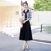 HR WS28359气质复古小香风时尚优雅修身显瘦两件套裙 商品缩略图2