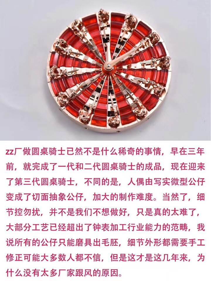 ZZ厂罗杰杜彼王者系列第三代圆桌骑士腕表-顶级亚克力亮光材质