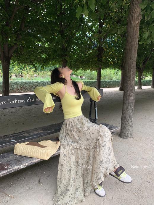 Read Nameless /芥末黄两件套上衣+vintage黄昏裙 商品图12