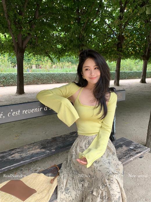 Read Nameless /芥末黄两件套上衣+vintage黄昏裙 商品图11