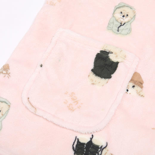 都市丽人眯雅佳女士双面法兰绒厚款长袖长裤类家居服套装LH31E8 商品图5