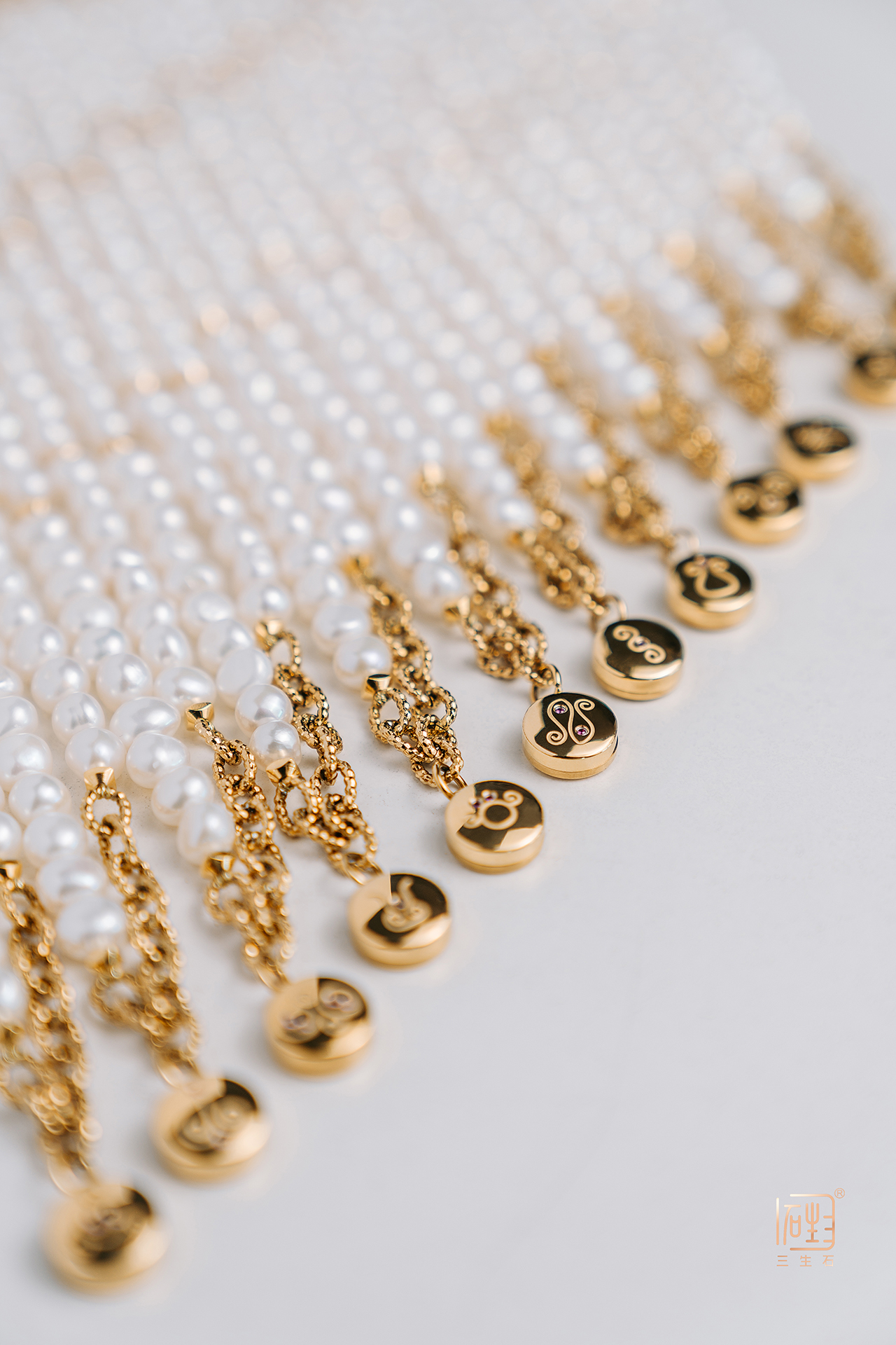 原创十二星座天然巴洛克珍珠香氛款项链