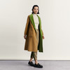 谜底长款大衣女2023秋季新款时尚双面撞色A型羊毛呢外套233MD1015 商品缩略图1