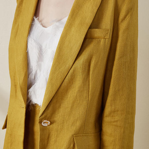 欧芮儿2018秋装新款女装宽松长袖外套女中长款短裤时尚套装 商品图2