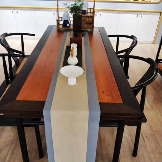 茶桌°紫光檀+花梨木  180*78*76cm 商品图0