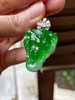 玻璃种艳绿大象吊坠【3211407】具体价格微信咨询 商品缩略图1