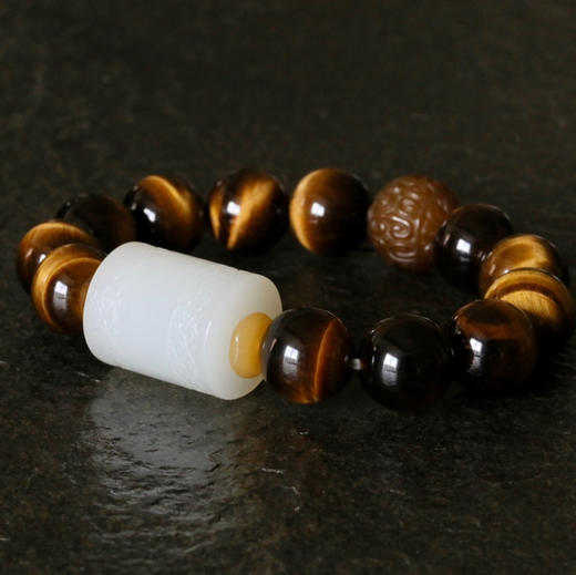 和田玉（羊脂白玉）路路通手串18.91g 商品图2