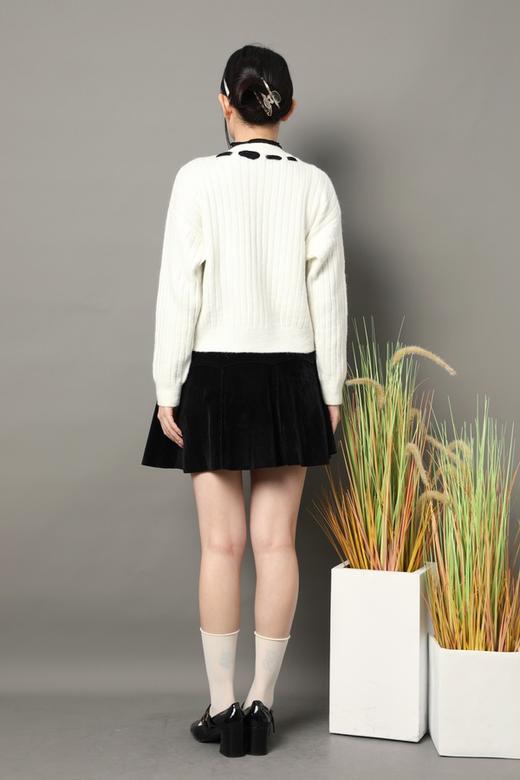 L.Fleuri 蝴蝶结圆领重工刺绣花朵针织外套 16954 商品图7