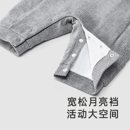 [商场同款]英氏婴儿衣服男宝宝夹棉加绒保暖连体衣秋冬新款 商品图2