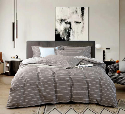 無印优品全棉斜纹四件套-古雅 商品图0