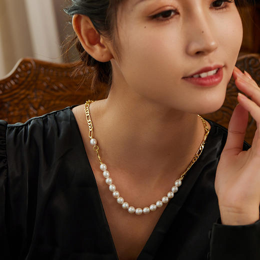 Manreya玛芮雅“伊丽莎白”淡水珍珠项链法式浪漫小众轻奢 商品图4