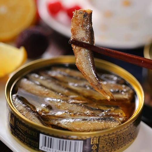 【中欧班列精选】WWJ俄罗斯波罗的海鲱鱼罐头圆盒烟熏油浸鲱鱼进口海鲜罐头 商品图2