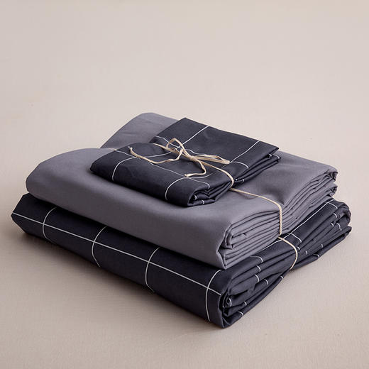 無印良品亲肤水洗棉四件套-星光条纹 商品图5