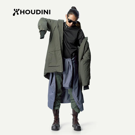 HOUDINI胡丁尼 Fall in Parka 立秋 男款保暖棉服带帽大衣外套248514 商品图4